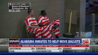 Alabama inmates help move election ballots [upl. by Ahsekyw]