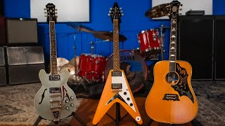 Comparing 3 Different Epiphone ModelsWhats The Difference [upl. by Doroteya409]