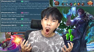 COBAIN ROGER YANG SUDAH DI BUFF  APAKAH AKAN MASUK META   Mobile legends [upl. by Alaecim]