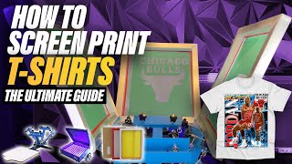 How To Screen Print TShirts Screen Printing For Beginners The ULTIMATE Guide [upl. by Enilasor513]