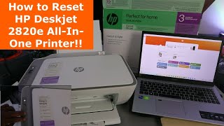 How to Reset HP Deskjet 2820e AllInOne Printer [upl. by Ahsait363]