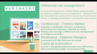 Différencier son enseignement [upl. by Hidie20]