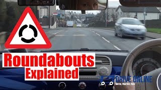 Roundabouts Driving Lesson  How To Negotiate Roundabouts Top Tips [upl. by Natrav]