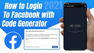 How to Login to Facebook with Code Generator  Where to find login code 2021 [upl. by Aissatan923]