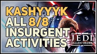 All Insurgent Activities Kashyyyk Databank Star Wars Jedi Fallen Order [upl. by Vanhook]