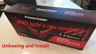 Red Devil Ultimate 6900xt unboxing and install  AMD build is finished [upl. by Nitsirc]