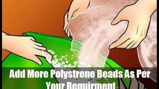 How to Fill Polystyrene Beads into Bean Bag Chair [upl. by Cuthburt]