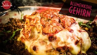 Gruseliges Blumenkohlgehirn 🧠 zu Halloween  Low Carb Rezept  BlumenkohlGehirn [upl. by Norga]