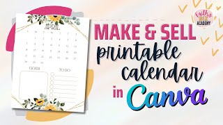 How To Create Printable Calendar In Canva FREE Calendar 2024 Canva Template [upl. by Onairot]