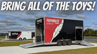 2021 FEATHERLITE STACKER TRAILER TOUR AT RIVERLANDINGS [upl. by Ariait730]