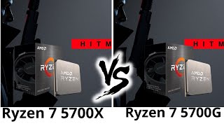 Ryzen 7 5700X vs Ryzen 7 5700G Benchmark [upl. by Moffit112]