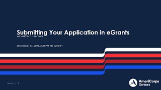 Submitting Your Application Via eGrants 121421 [upl. by Treiber]