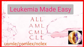 Leukemia Made Easy  USMLECOMLEXNCLEXIMGs [upl. by Reiners]