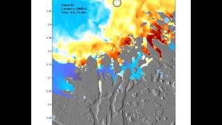 Animation Simulation of a tsunami on Mars [upl. by Oleta]