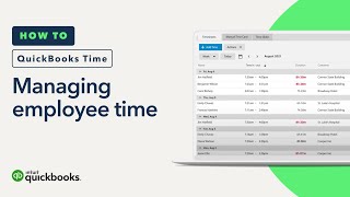 How to manage your employees time in QuickBooks Time [upl. by Liuka]