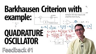 Quadrature Oscillator and Barkhausen Criterion 1  Feedback [upl. by Rubin]