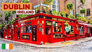 Dublin Ireland  The Capital Of Pubs  Walking Tour 4K HDR 60fps [upl. by Reube]