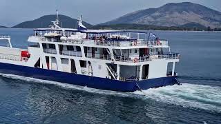 Ferry from Corfu to Igoumenitsa Greece [upl. by Nawiat358]