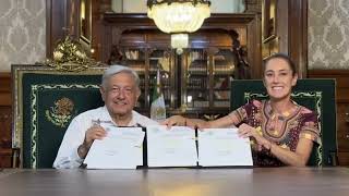 ¡Histórico AMLO firma decreto para publicar reforma judicial en el DOF [upl. by Sonni439]