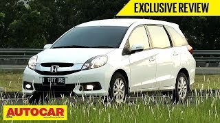 Honda Mobilio  Exclusive First Drive Video Review  Autocar India [upl. by Gilmore]