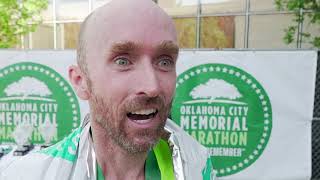 OKC Marathon  David Rhodes wins mens marathon [upl. by Stanislaw467]