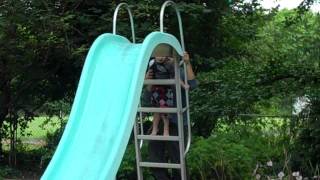 Jakes First Water Slide [upl. by Carrnan]