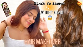 How I Colour My Hair at Home UNDER ₹149 😱  Garnier Hair Color Golden Brown 73  Without Bleach [upl. by Ettevad]