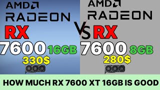 RX 7600 XT 16GB VS RX 7600 8GB VS RTX 2060 SUPER 1080P  1440P AMD OFFICIAL GAMING BENCHMARK [upl. by Ferrell]