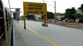 Duronto Express Train Crossing Banaswadi Railway Station Bengaluru Karnataka India [upl. by Jameson]