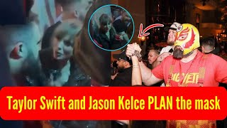 Taylor Swift and Jason Kelce Coordinate Mask Design for the Chiefs Celebration [upl. by Sansbury]