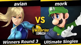 UWaterloo SSBU S23w2 Winners Round 3  avian ZSS vs mork Luigi [upl. by Ellimaj]