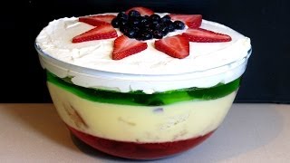 How To Make Homemade Christmas Trifle  The Easiest Recipe Ever [upl. by Nemraciram620]