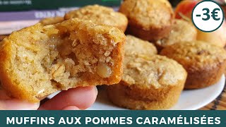 Recette de Muffins Moelleux aux Pommes 3 Euros [upl. by Hamimej]