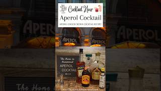 Aperol Cocktail  Aperol Ginger Crown Cocktail Recipe [upl. by Patrizia]