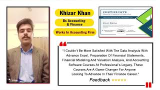 Data Analysis with Excel Financial statements QuickBooks  Khizar Khan BS Acc amp Fin [upl. by Rivi]