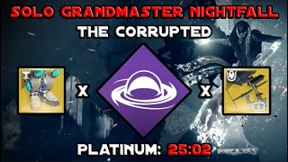 Solo Grandmaster Nightfall  The Corrupted  Void Titan Destiny 2 [upl. by Flori870]