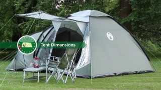 Coleman® Waterfall 5 Deluxe  Tunnel amp Dome Tent for Family Camping [upl. by Joo]