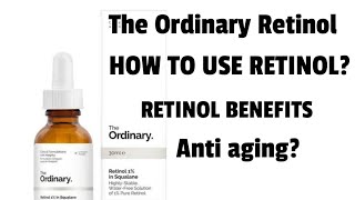 The Ordinary Retinol Detailed  How to use Retinol  A Complete Guide  ✨ [upl. by Bashee]