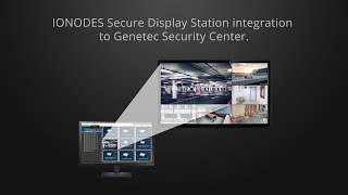 IONODES Secure Display Station integration to Genetec Security Center [upl. by Thorbert]