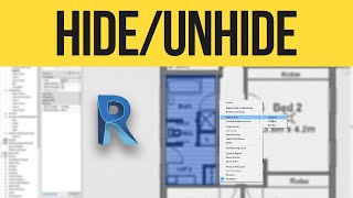 Revit  How to Hide and Unhide Elements in View [upl. by Sauers]