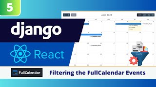 Django amp React FullCalendar Tutorial 5 Add MultiSelect Filter in React FullCalendar [upl. by Yssis]