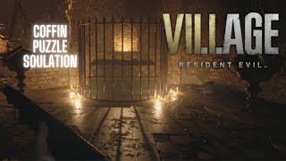 Resident Evil 8 Village  Castle Dimitrescu Treasure Coffin Room Puzzle [upl. by Spalla587]