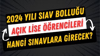 2024 Sınav Takvimi Açıklandı  Açık Lise Öğrencileri Hangi Sınavlara Girecek [upl. by Stanly]