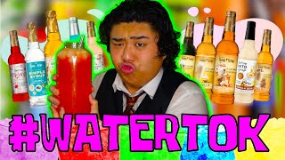 I Tried the Most UNHINGED Flavored Waters from WaterTok [upl. by Aylmer357]