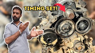 How to set Timing of Truck engine  Timing mark of Mazda T3500 [upl. by Adrahc]