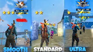 Smooth vs Standard vs Ultra Which is Best for Headshots in Free Fire 😳  Free Fire [upl. by Tterrej]