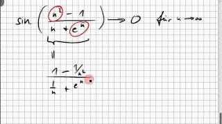 19B5 Grenzwertbetrachtung mit Sinus Bruch und Potenzen [upl. by Kathe]