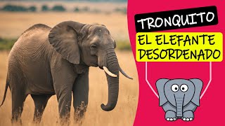 Tronqui el elefante desordenado  Cuento cortos para niños [upl. by Ahsotal]