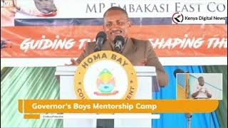 BABU OWINO’S SPEECH IN HOMABAY’S MENTORSHIP PROGRAM [upl. by Louis]