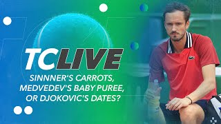 Sinnners Carrots Medvedevs Baby Puree or Djokovics Dates  Tennis Chanel Live [upl. by Stromberg952]